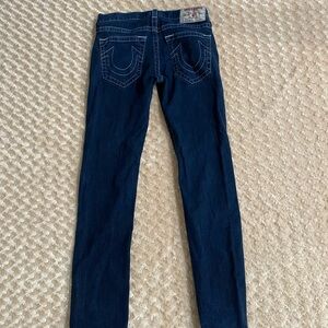 True Religion Women W32 Rocco skinny jeans in a dark wash